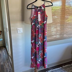 MIDI Jude Connally dress with side slits. Brand new.  Size Medium.